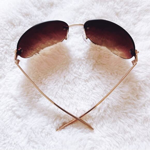 Ophelia Brown & Clear Floral Chic Sunglasses - Picture 8 of 10